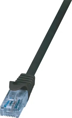 Produktbild von LogiLink CP3073U, 5 m, Cat6a, U/UTP (UTP), RJ-45, RJ-45, Schwarz