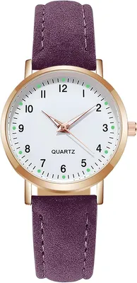 Produktbild von Watch Für Damen, Damen Analog Quarz Uhr mit Leder Armband, Uhren Damen Einfache Business Klassische Armbanduhr Lässig Quarzuhr Kleideruhr Nachtlicht