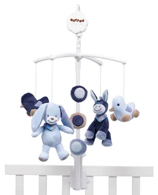 Produktbild von Babymobile mit Musik Spielmobile Mobile - 37 x 31 x 9 cm - Blau - Mit tanzenden Figuren