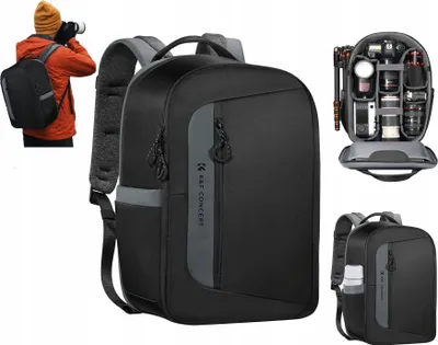 Zdjęcie produktu dla Plecak Fotograficzny Foto na Aparat Lustrzankę DSLR Kamerę Drona / 22L / K&F / KF13.158