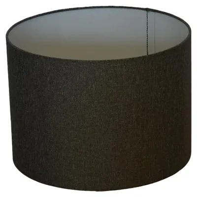 Produktbild von Lampenschirm  Ø 30 x 20 cm Leinenstruktur dunkelgrau Zylinderförmig