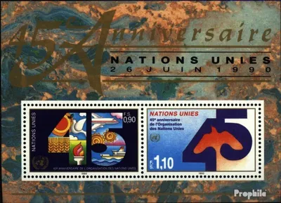 Produktbild von Briefmarken UNO - Genf 1990 Mi Block6 (kompl.Ausg.) postfrisch 40 Jhr. UNO