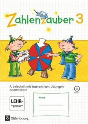 Obrázok produktu pre Zahlenzauber 3. Ausgabe Bayern (Neuausgabe). Arbeitsheft mit interaktiven Übungen