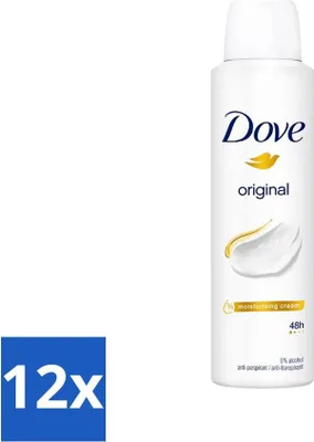 Produktbild von Dove Original - Deospray - Antitranspirant - 150 ml - Vorteilspack - 12 Stücke