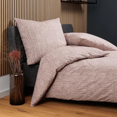 Produktbild von Janine Soft-Baumwolle Bettwäsche Cortina 71000 kupfer mocha 135x200 cm + 80x80 cm
