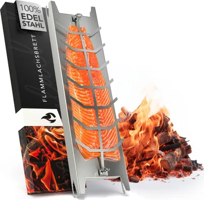 Produktbild von NewHabitat | Flammlachsbrett Edelstahl 59,5cm