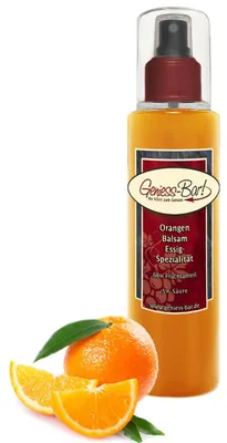 Produktbild von Orangen Balsam Essig - Spezialität 0,26L mit 68% Fruchtanteil & intensiver Fruchtnote sehr mild 5% Säure Pumpspray