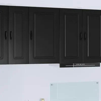 Produktbild von vidaXL Geschirrspülerfront Kalmar Schwarz 50 x 31 x 80 cm