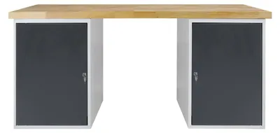 Produktbild von ADB Werkbank lichtgrau, anthrazitgrau 150,0 x 75,0 x 85,0 cm