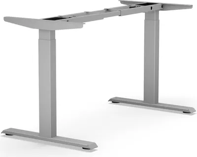 Image de Piétement de table assis-debout E-MORE 2M2S argent RAL 9006 H.700-1200mm BMB