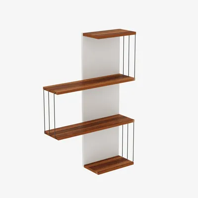 Produktbild von Skye Decor, Cambel - Walnut, Wandregale, Nussbaum, 64 x 96 x 19 cm