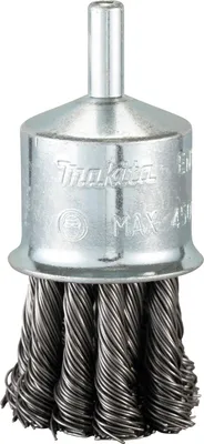 Immagine prodotto di Spazzola conica Makita con gambo rotondo (misura 28 mm, per la lavorazione dell'acciaio)