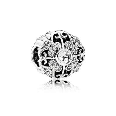 Produktbild von Pandora Charm Zauberhafte Blüte Zirkonia Sterling-Silber 791961CZ