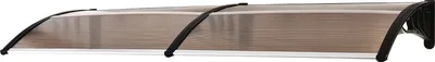 Obrázek produktu pro Outsunny stříška stříška na vchodové dveře 75x195x23 cm stříška 5mm polykarbonát ochrana před sluncem ochrana před deštěm pro venkovní použití hnědá