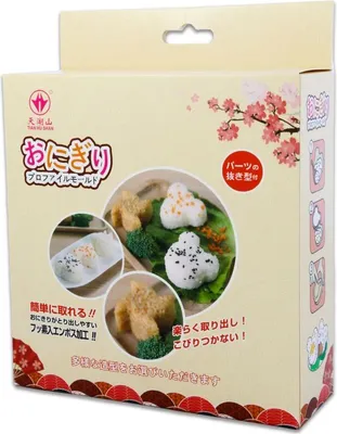 Produktbild von 5-teiliges Sushi Maker Set Onigiri Reisball Reisform für Bento mit Reislöffel