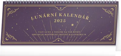 Produktbild von Tischkalender 2025: mondförmig, 33 × 12,5 cm