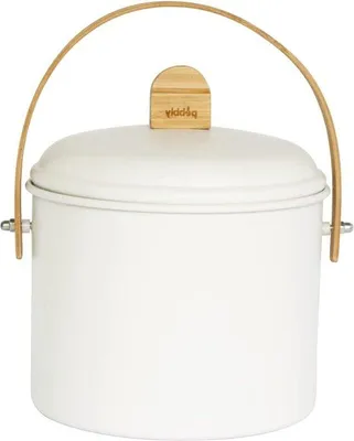 Image de Seau à compost de 35 litres, couleur crème