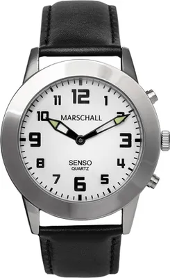 Produktbild von Marschall ■ TALKING WATCH > Herrenuhr Ø 43mm | Touch-Screen, Lederband