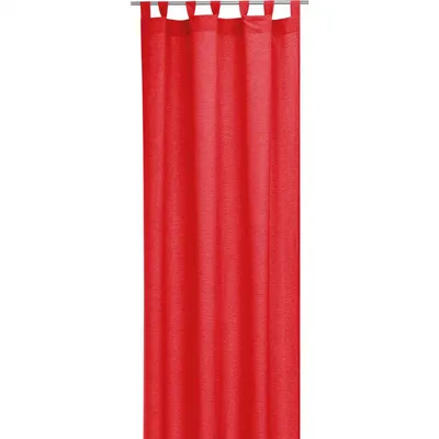 Produktbild von Gardine 140x245 cm mit Schlaufen in Rot, versch. Farben erhältlich