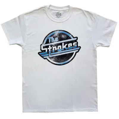 Produktbild von The Strokes Distressed OG Magna White L T-Shirt