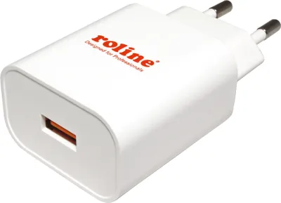 Immagine prodotto di ROLINE USB Charger mit Euro-Stecker, 1 Port, QC3.0, 18W (19.11.1061)