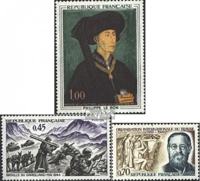 Produktbild von Briefmarken Frankreich 1969 Mi 1667,1668,1669 (kompl.Ausg.) postfrisch Kunst