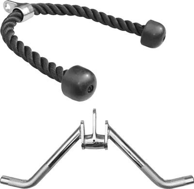 Produktbild von Sporttrend 24 - Seilzug Set Trizeps Seil + Trizeps Curl Griff