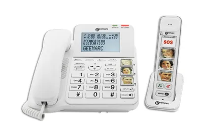Produktbild von Geemarc AMPLIDECT COMBI-PHOTO 295 Schnurgebundenes Seniorentelefon Anrufbeantworter - Anrufbeantworter