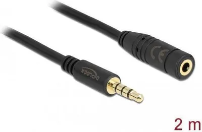 Image de DELOCK DeLOCK 84667 câble audio 2 m 3.5mm Noir