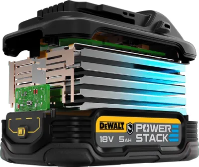 Image de Batterie DEWALT POWERSTACK renforcée XR 18V 5 Ah Li-Ion - DCBP518G-XJ