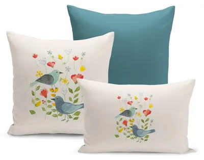 Obrázok produktu pre Evila Originals, súprava obliečok na vankúše (3 kusy) – 100% polyester, rozmery: 43x43 cm, 30x50 cm