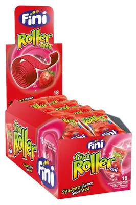 Obrázek produktu pro Fini Roller Fizz, příchuť jahoda (18 kusů po 20 g)