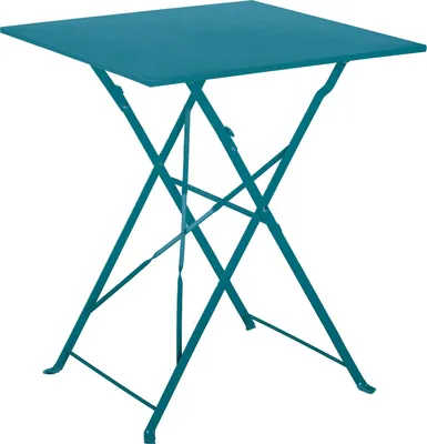 Produktbild von Quadratischer klappbarer Gartentisch aus Stahl