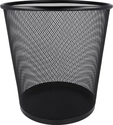 Produktbild von Westcott Papierkorb Mesh Schwarz | Mülleimer aus Drahtgeflecht mit 13 Liter Fassungsvermögen | Abfalleimer für Büro, Homeoffice oder Haushalt | E-744608 00