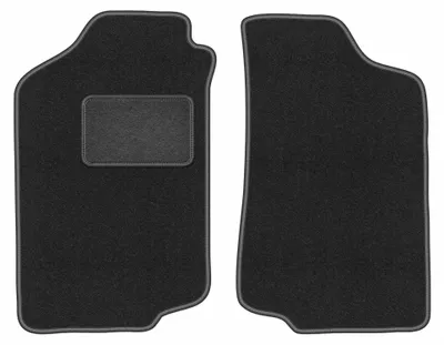 Productafbeelding van Velours voormatten voor Volkswagen Golf II 1983-1992 (hatchback) – 2-delig, grafiet, op maat – Wielganizator LUX