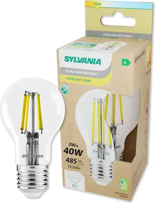 Produktbild von SYLVANIA E27 LED Warmweiß 2700K | A-Energieklasse | Ersatz für 40W | Klassische Glühbirnen E27 Form