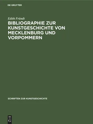 Produktbild von Bibliographie zur Kunstgeschichte von Mecklenburg und Vorpommern