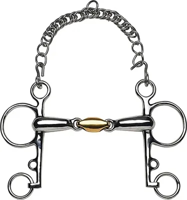 Image de FEELING Pelham anatomique à branches courtes, taille : embouchure de 125 mm, épaisseur de l'embouchure 21 mm