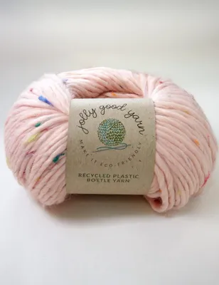 Garn aus recycelten Plastikflaschen, 100g, Ashwater Pink