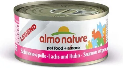 Produktbild von Almo Nature HFC Jelly, Adult, jede Rasse, Huhn, Lachs, 70 g, Ohne künstliche Farbstoffe