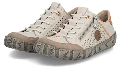 Zdjęcie produktu dla Rieker damskie buty wsuwane beżowy, Kolor:beżowy/błotny, Rozmiar EU:36