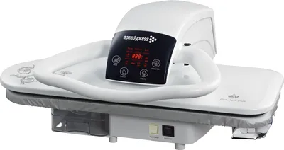 Produktbild von 70HD-W Weiß 1600 Watt Hochleistungs-Dampfbügelpresse 68 cm von Speedypress (+ Eisenaufsatz, Filter und Abdeckung)