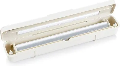 Image de Distributeur de film transparent, en aluminium, blanc, rigide