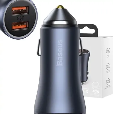 Produktbild von Baseus CCJD-A0G, Auto, Zigarettenanzünder, Grau