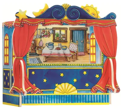 Zdjęcie produktu dla goki 51786 Kolorowy teatrzyk kukiekowy na palce (1 szt.)