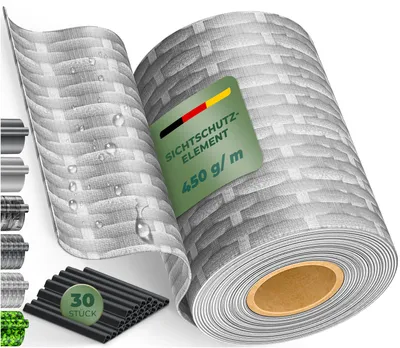 Produktbild von KESSER® PVC Sichtschutzstreifen Sichtschutz Rolle Doppelstabmatten Zaun Blickdicht | Wetterfest und Windschutz | Zaunfolie Sichtschutz Garten Gartenzaun