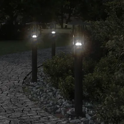 Immagine prodotto di vidaXL Path light nero 60 cm acciaio inox