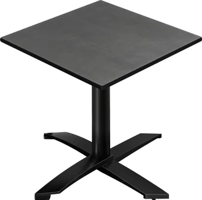 Produktbild von CPTG | Bistro Tisch | B:T:H 70 x 70 x 76 cm | Anthrazit / Aluminium Schwarz | Klappbar/ Zusatzgewicht | Bistrotisch Gastro Tisch