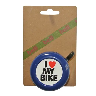 Obrázek produktu pro BELLL zvonek na kolo I love my Bike Blue, na kartě