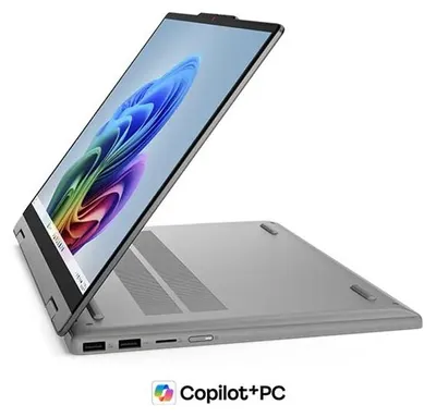 Imagen del producto de Lenovo IdeaPad 5 2-en-1 14Q8Y11, PC con Copilot+, procesador Snapdragon, pantalla de 35,6 cm (14"), resolución de 1920 x 1200 píxeles, 16 GB de RAM, 1 TB de almacenamiento, Windows 11 Home
